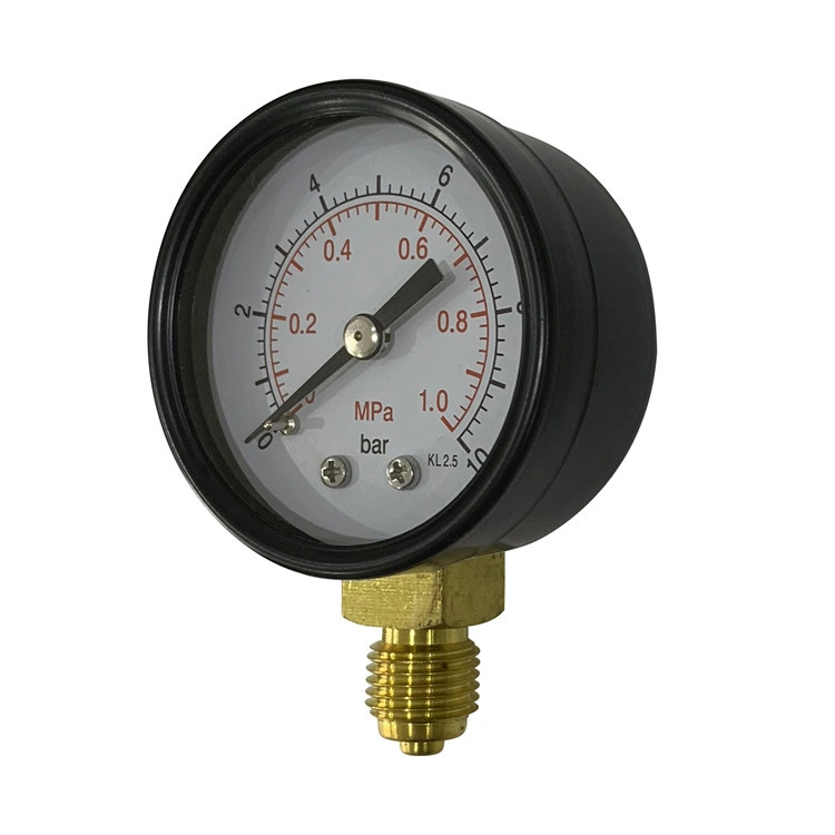 2" 50mm ABS Case HVAC Pressure Gauge General Pressure Gauge Dry Pressure Gauge