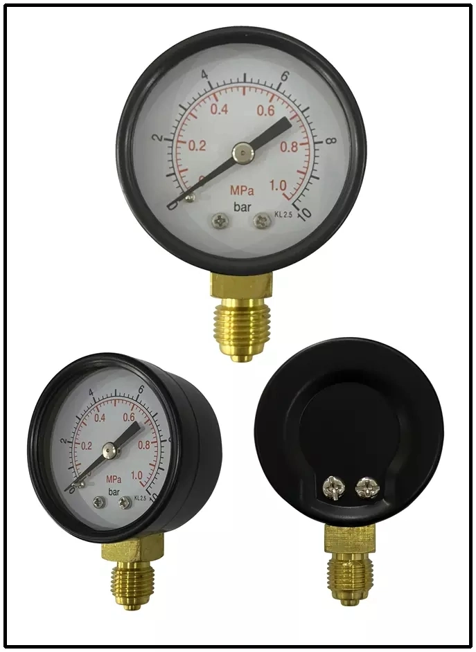 2" 50mm ABS Case HVAC Pressure Gauge General Pressure Gauge Dry Pressure Gauge